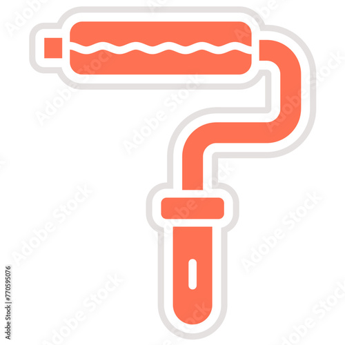 Paint roller Vector Icon Design Illustration
