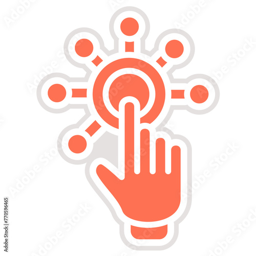 Interactivity Vector Icon Design Illustration