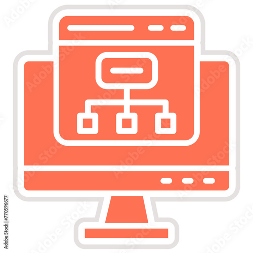 Sitemap Vector Icon Design Illustration