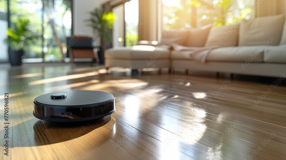 Roomba Cleaning in Front of Couch Roomba Cleaning in Front of Couch