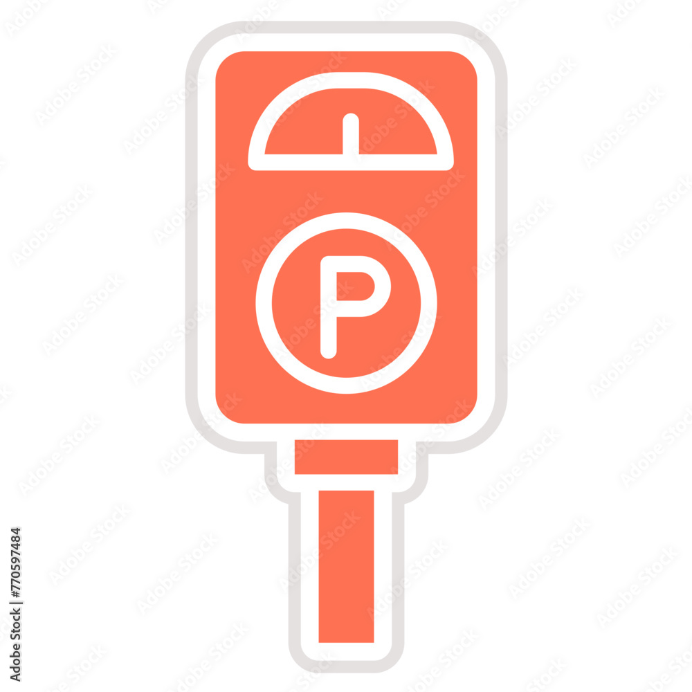 Parking meter Vector Icon Design Illustration Parking meter Vector Icon Design Illustration