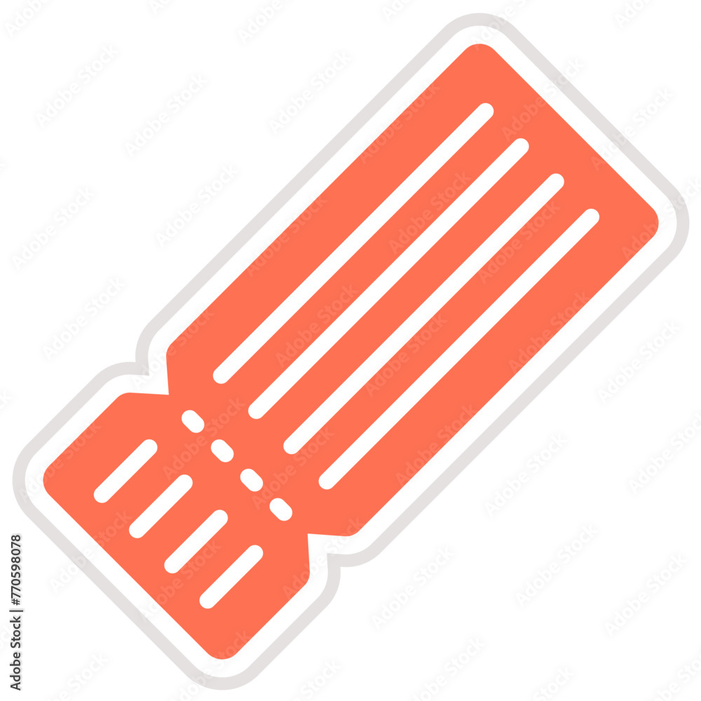 Movie ticket Vector Icon Design Illustration Movie ticket Vector Icon Design Illustration