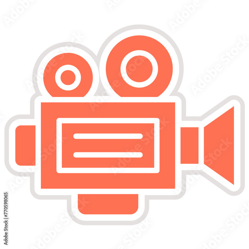 Movie camera Vector Icon Design Illustration