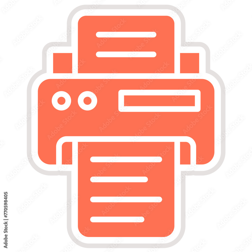 Printer Vector Icon Design Illustration Printer Vector Icon Design Illustration