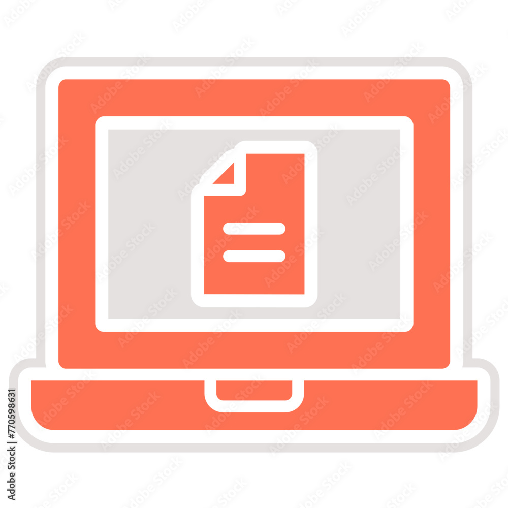 Online document Vector Icon Design Illustration Online document Vector Icon Design Illustration
