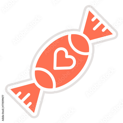 Toffee Vector Icon Design Illustration