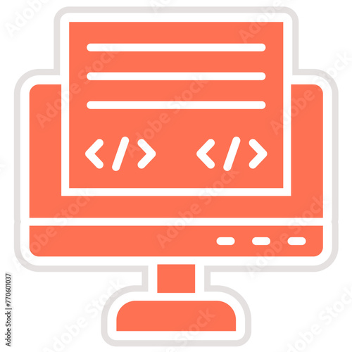 Front End Vector Icon Design Illustration