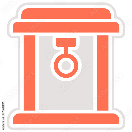 Torii Gate Vector Icon Design Illustration