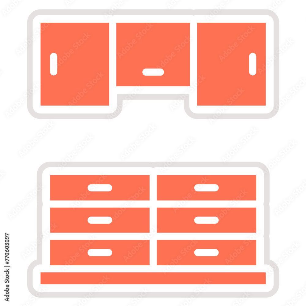 Cupboard Vector Icon Design Illustration Cupboard Vector Icon Design Illustration