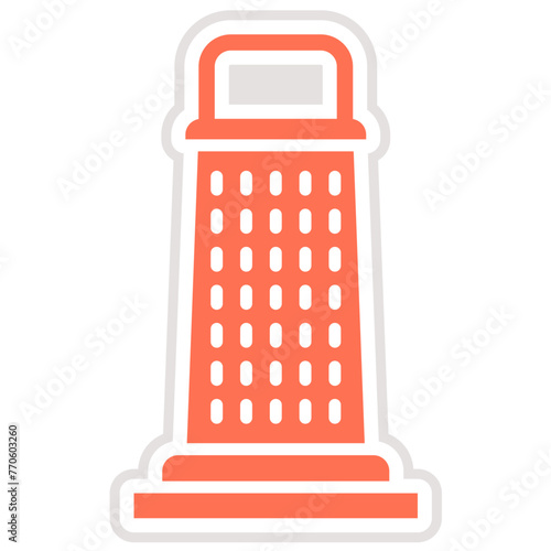 Cheese Grater Vector Icon Design Illustration