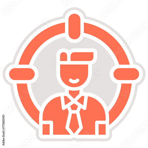 Head Hunting Vector Icon Design Illustration