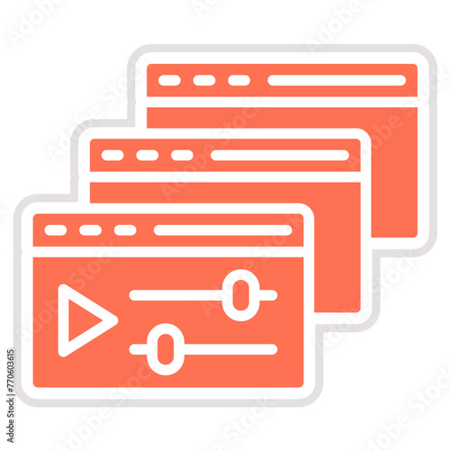 Courses Vector Icon Design Illustration