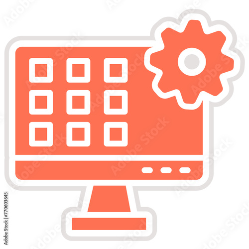 Application Vector Icon Design Illustration
