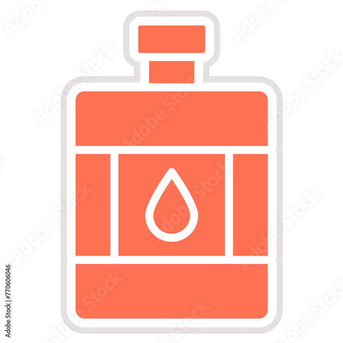 Hip Flask Vector Icon Design Illustration