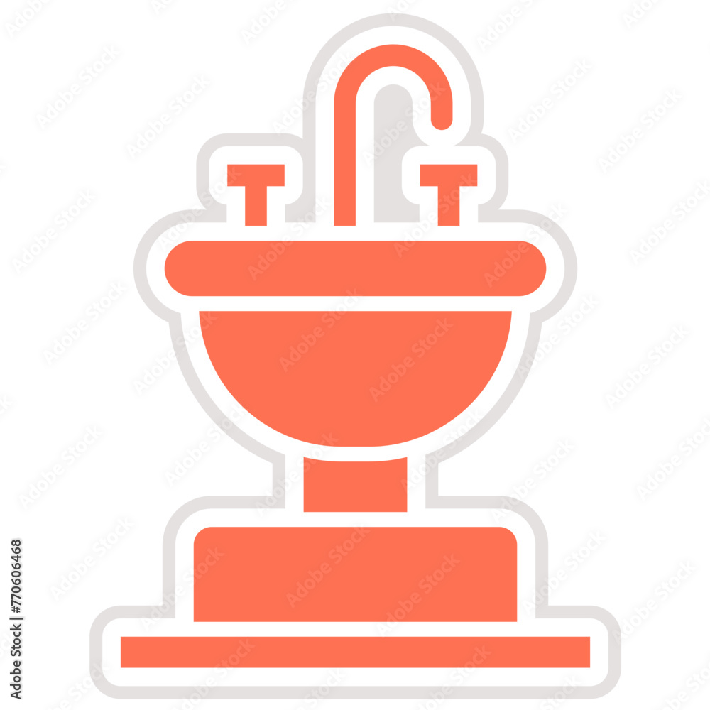 Obraz premium Sink Vector Icon Design Illustration