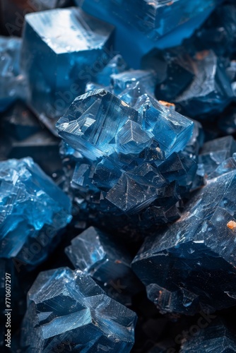 Set of blue sapphires