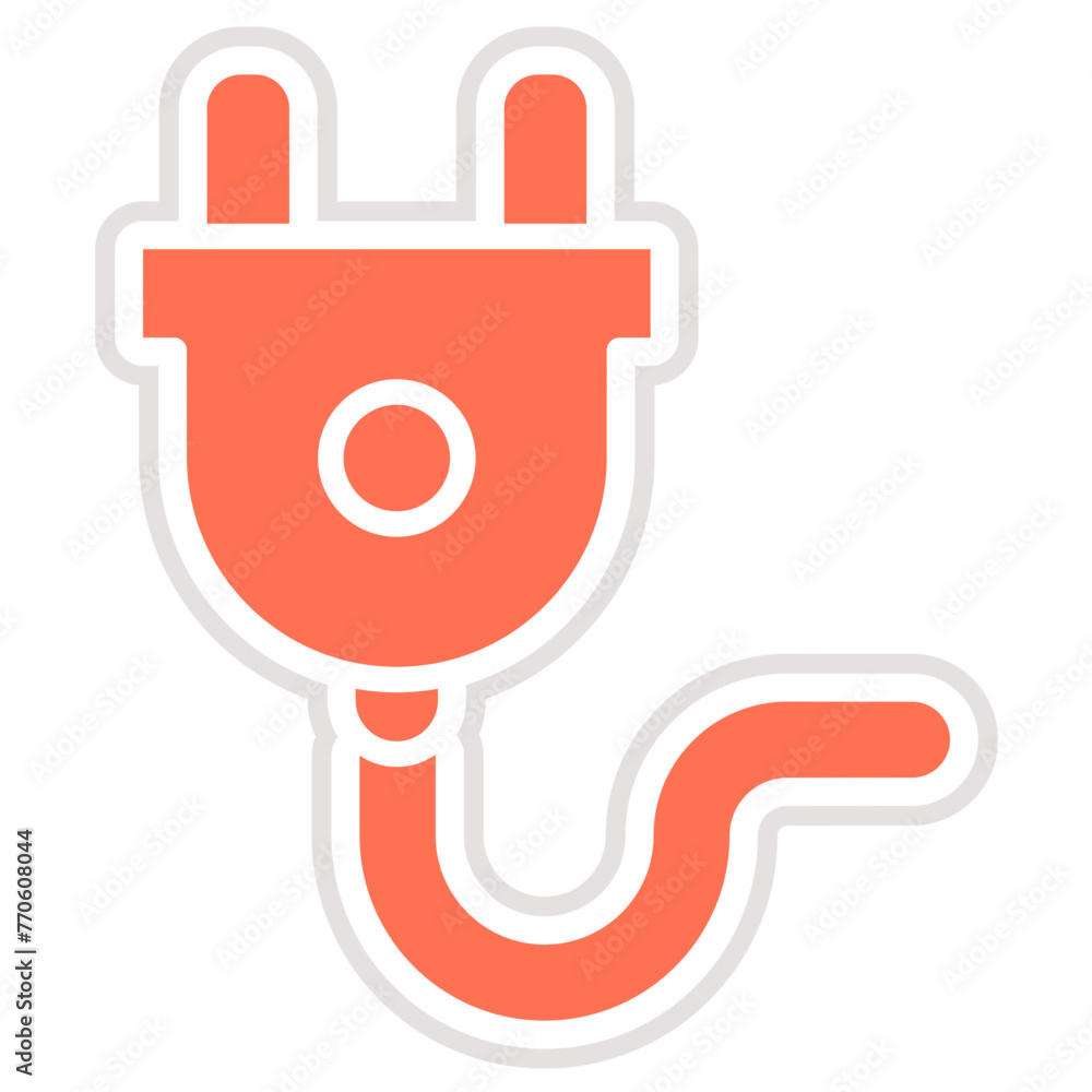 Plug Vector Icon Design Illustration Plug Vector Icon Design Illustration