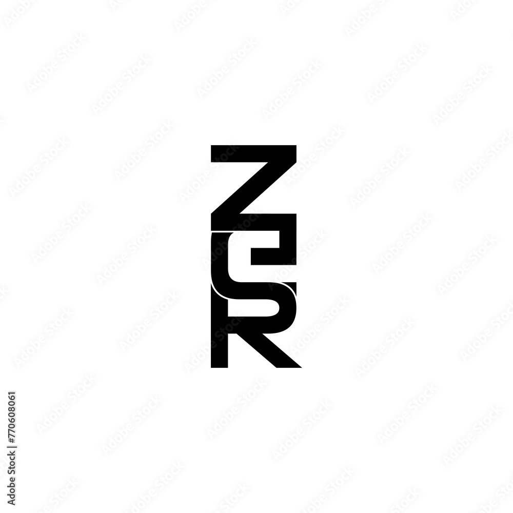 zer lettering initial monogram logo design zer lettering initial monogram logo design