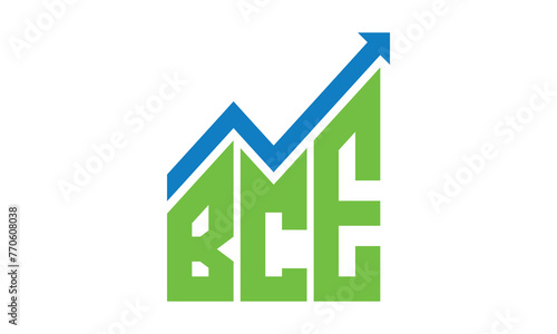 BCE financial logo design vector template.