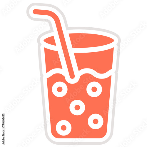 Drinking Water Vector Icon Design Illustration