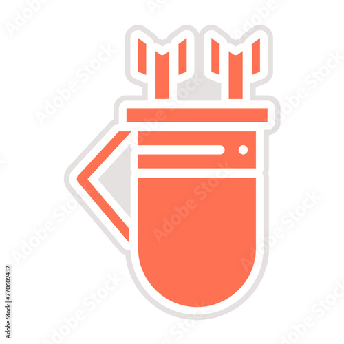 Quiver Vector Icon Design Illustration