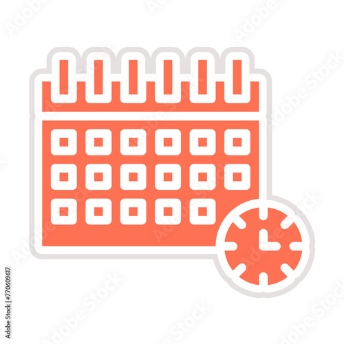 Calander Vector Icon Design Illustration