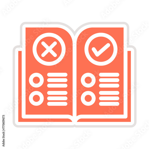 Rules Vector Icon Design Illustration