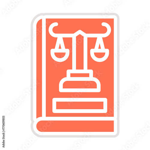Company Law Vector Icon Design Illustration