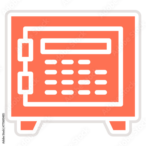 Safebox Vector Icon Design Illustration