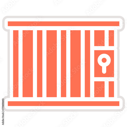 Jail Vector Icon Design Illustration
