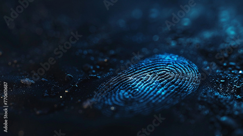 fingerprint or thumbprint on object