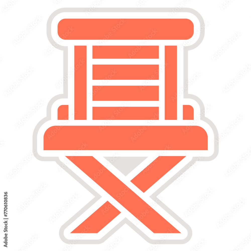 Fishing Chair Vector Icon Design Illustration Fishing Chair Vector Icon Design Illustration