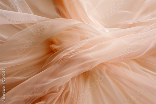 closeup of ballet skirts fabric in twirl