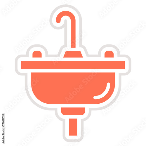 Sink Vector Icon Design Illustration