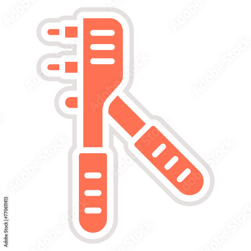 Rivet Gun Vector Icon Design Illustration