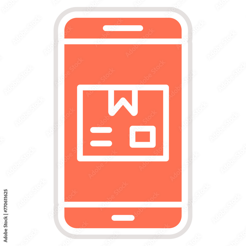 Package Notification Vector Icon Design Illustration Package Notification Vector Icon Design Illustration