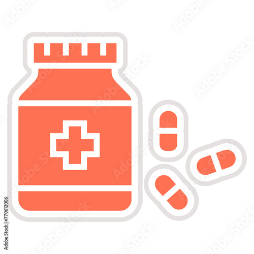 Painkiller Vector Icon Design Illustration