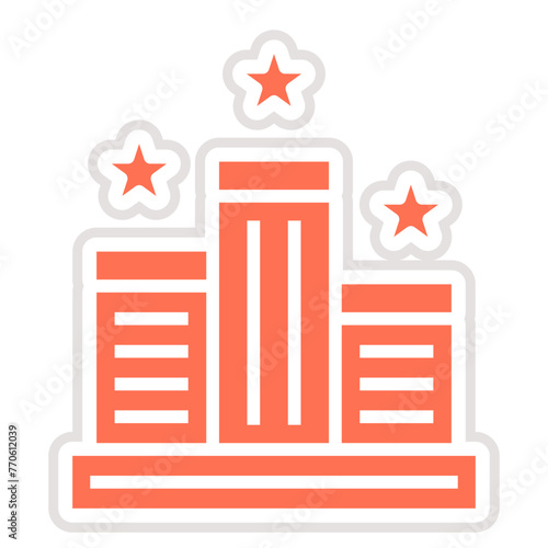 Rank Vector Icon Design Illustration