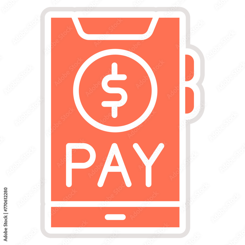 Pay Online Vector Icon Design Illustration Pay Online Vector Icon Design Illustration