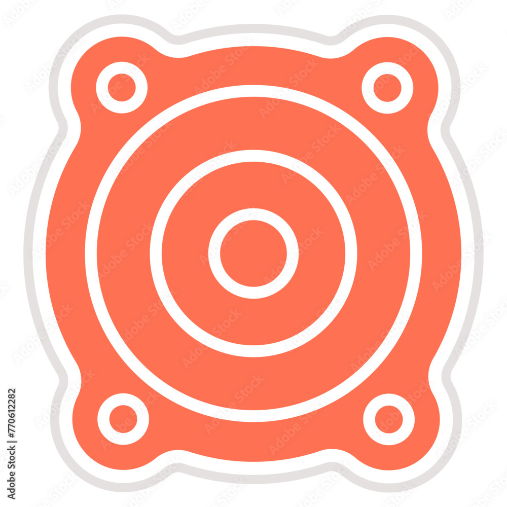 Car Speakers Vector Icon Design Illustration Car Speakers Vector Icon Design Illustration