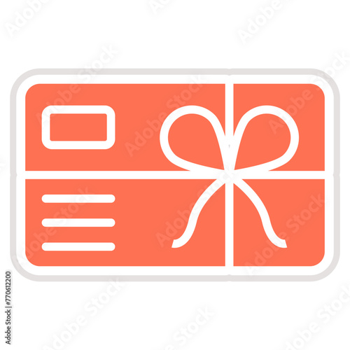 Gift Card Vector Icon Design Illustration