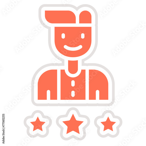 Customer Satisfaction Vector Icon Design Illustration