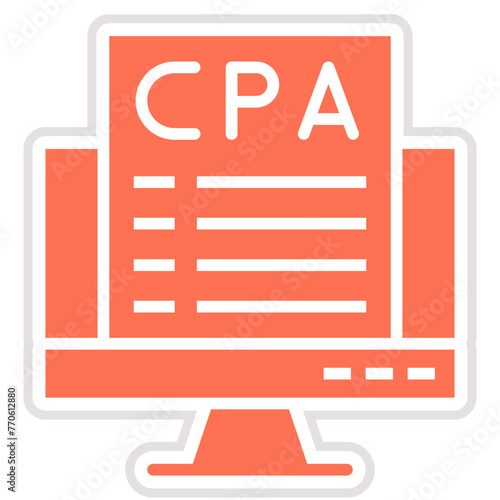 Cpa Vector Icon Design Illustration
