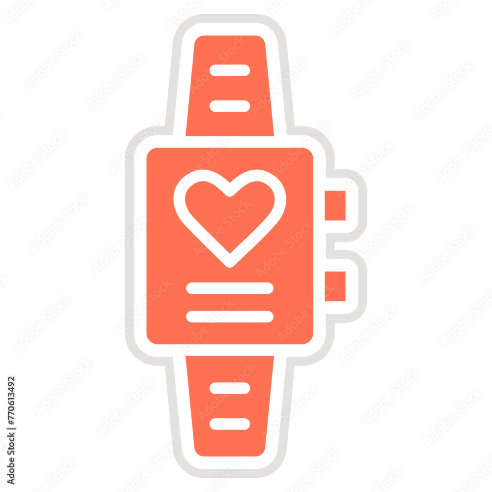 Wristwatch Vector Icon Design Illustration Wristwatch Vector Icon Design Illustration