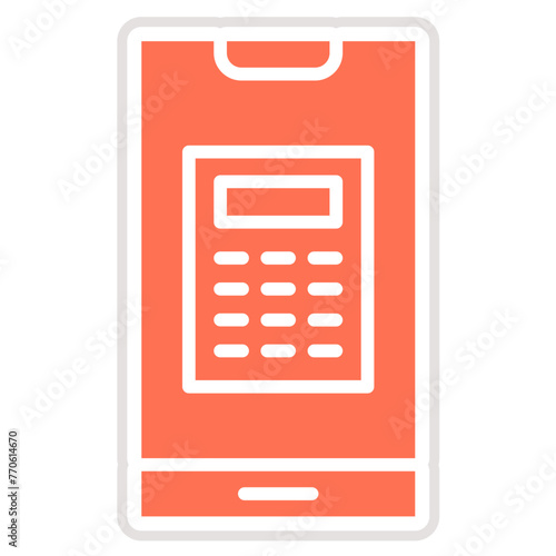 Calculator Vector Icon Design Illustration