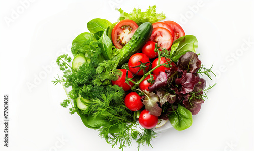 Garden Freshness: Nutrient-Rich Vegetables and Herbs for Lunchtime Salad