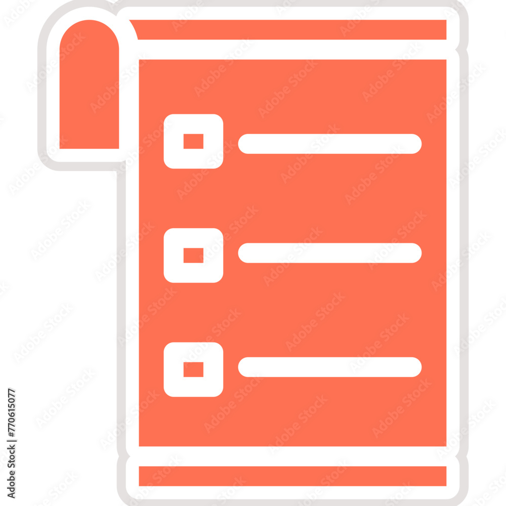 List Vector Icon Design Illustration List Vector Icon Design Illustration