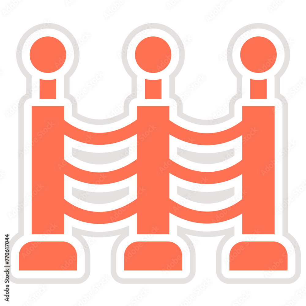 Barrier Vector Icon Design Illustration Barrier Vector Icon Design Illustration