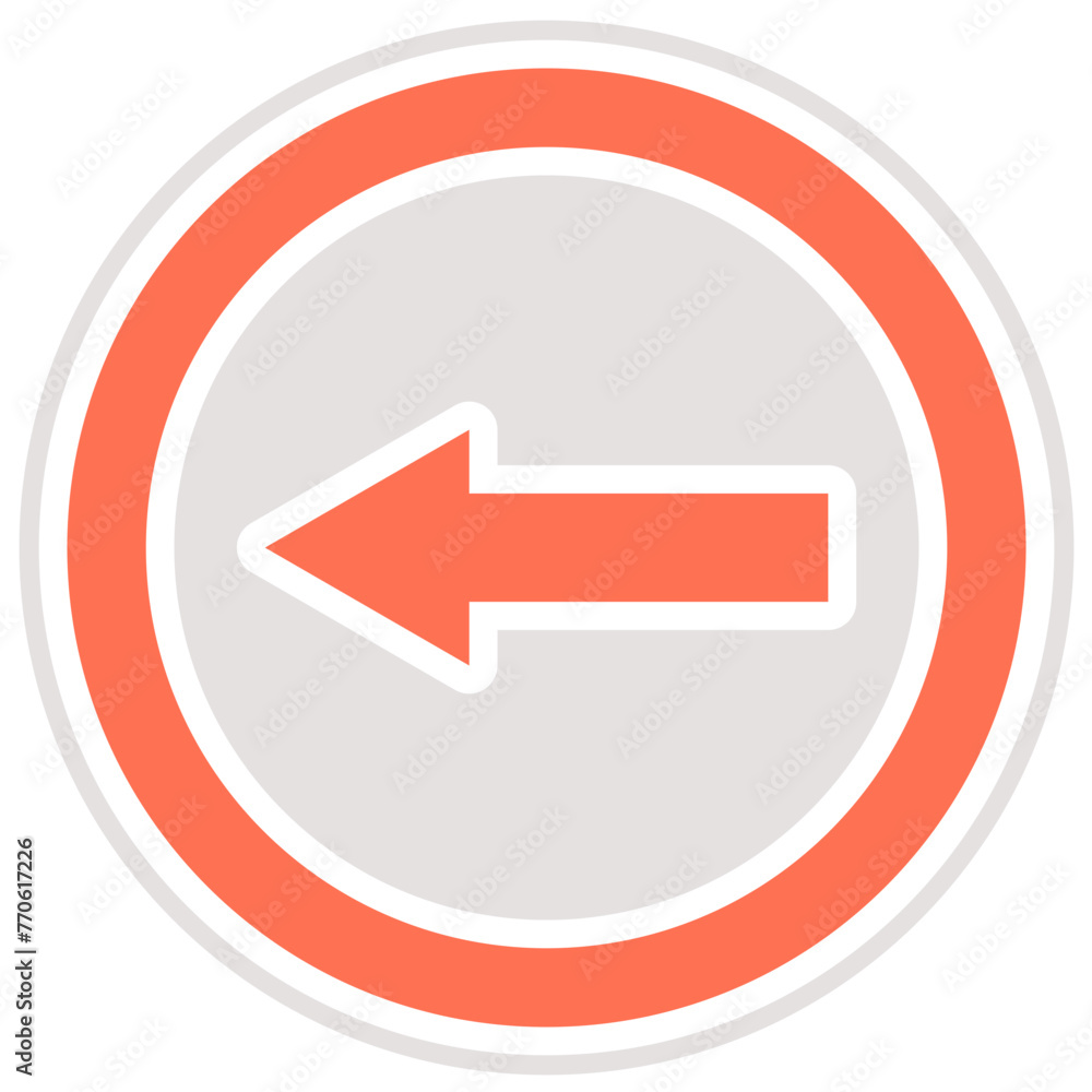 Go left Vector Icon Design Illustration Go left Vector Icon Design Illustration
