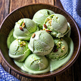 delicious pistachio ice cream
